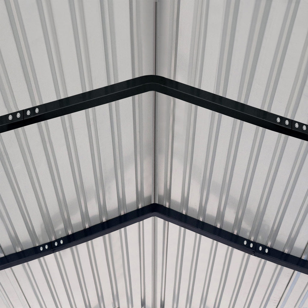 TMG Industrial 12’ x 20’ Metal Shed Carport with 8’ Open Sidewalls, TMG-MSC1220