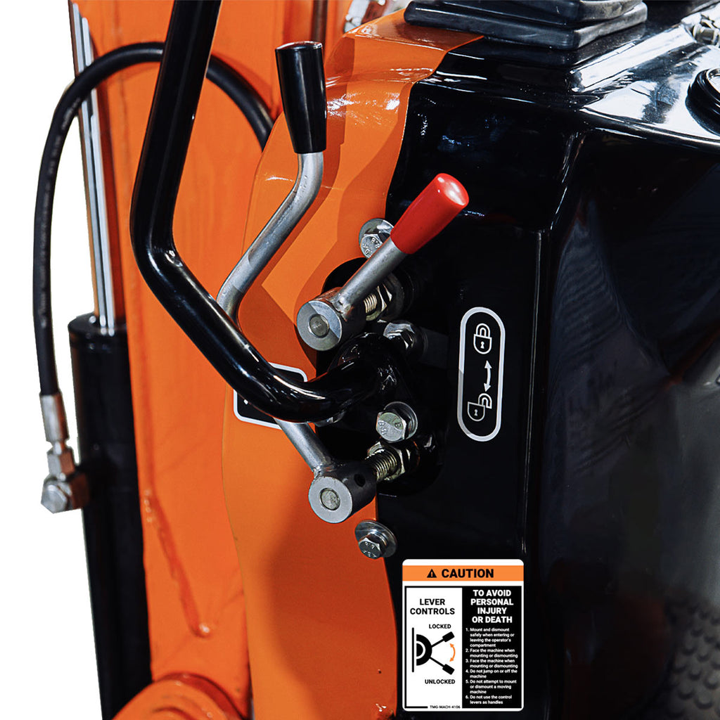 TMG Industrial Kohler Powered Mini Compact Excavator, Eaton Hydraulic Motor, 360° Rotation, 11" Bucket Included, TMG-MVE09K
