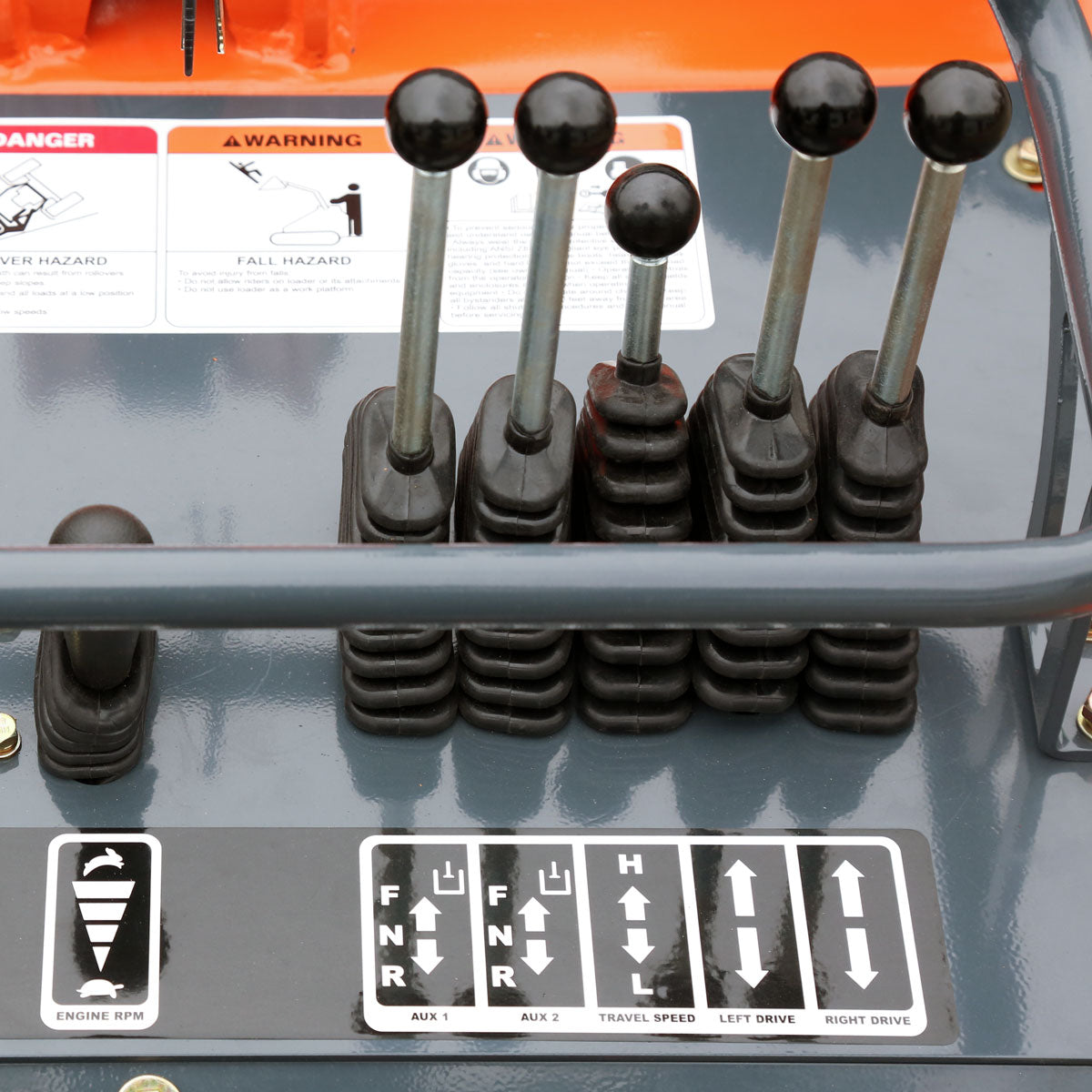 TMG Industrial Stand-On Mini Track Loader, 25 HP Perkins Diesel Engine, Eaton Hydraulic Motor, Permco Hydraulic Pump, Italian Hydro Control Valve, Joystick Controls, 750 lb Load Capacity, Smooth Bucket Included, TMG-MVL25P