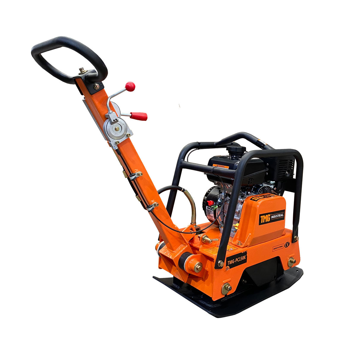 TMG Industrial 5600-lb Reversible Vibratory Plate Compactor, 6 HP Kohler Command Pro Engine, TMG-PC150K