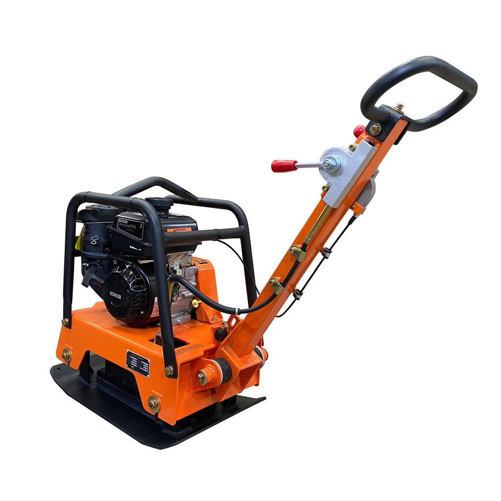 TMG Industrial 5600-lb Reversible Vibratory Plate Compactor, 6 HP Kohler Command Pro Engine, TMG-PC150K