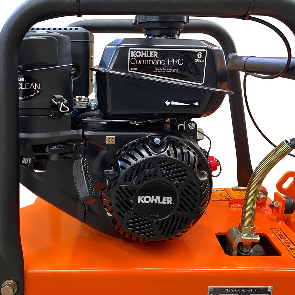 TMG Industrial 5600-lb Reversible Vibratory Plate Compactor, 6 HP Kohler Command Pro Engine, TMG-PC150K