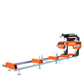 TMG Industrial 22” Portable Sawmill, 7 HP Kohler Command Pro Series Engine, 12’ Log Length, 4-Post Carriage with Saw Head Anti-tip Locking, TMG-PSM22