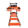 TMG Industrial 27" Portable Sawmill, 14 HP Kohler Gas Engine, 21" Board Width, 12' Log Length, 14-1/2' Track Bed, TMG-PSM27