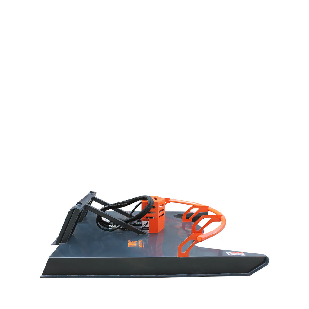 TMG-SBC73 72'' Skid Steer Brush Mower, Triple Cutting Blades, Direct Drive, Open Feeding Face, 16-21 GPM