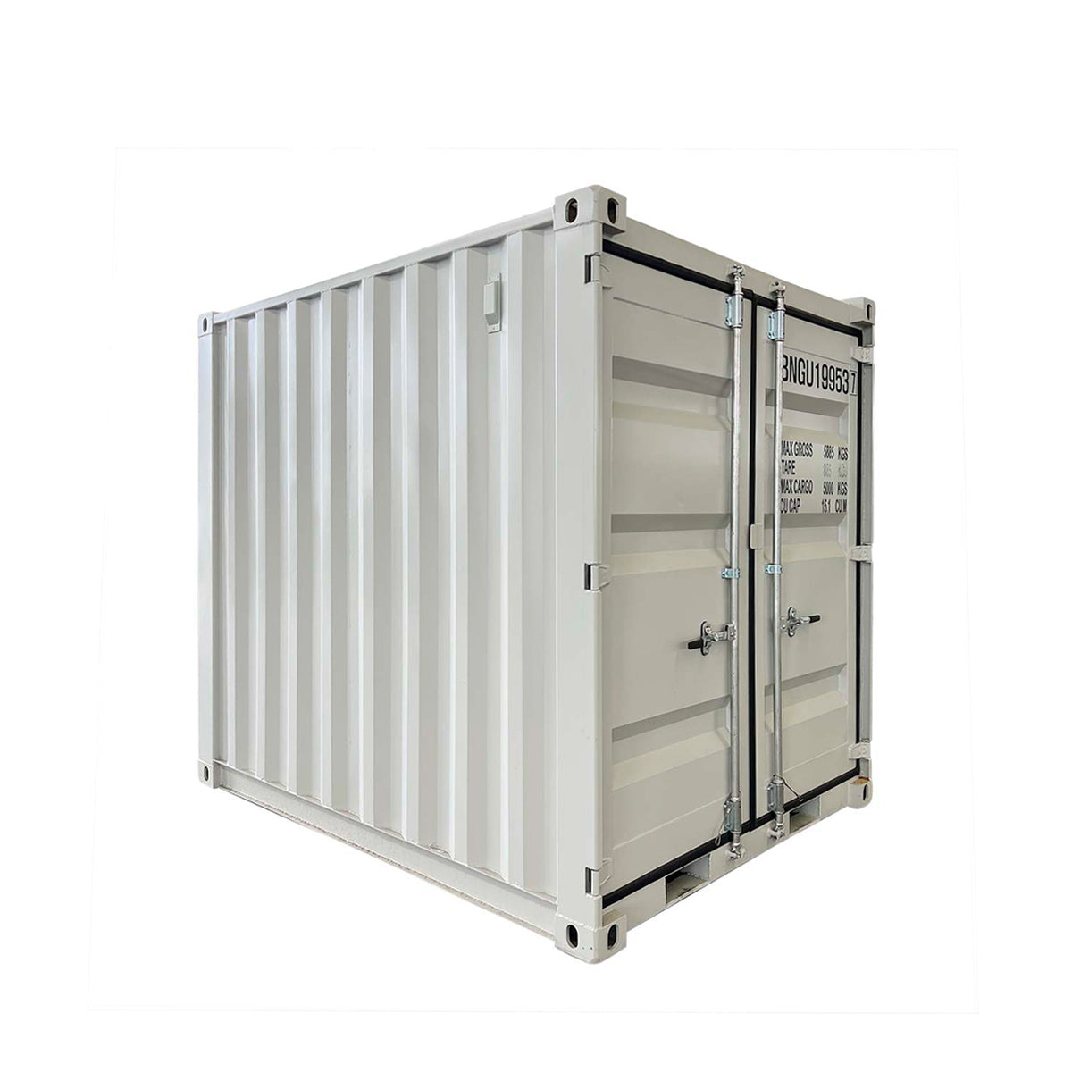 TMG Industrial 9' Site Storage Steel Container, Bi-parting Front Door, Side Entry Man Door, Security Bar Window, TMG-SC09