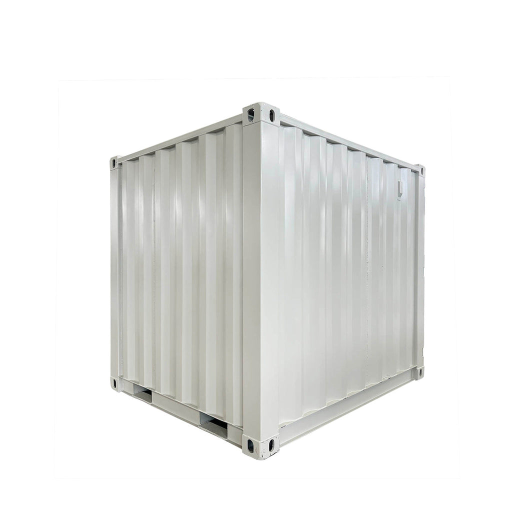 TMG Industrial 9' Site Storage Steel Container, Bi-parting Front Door, Side Entry Man Door, Security Bar Window, TMG-SC09