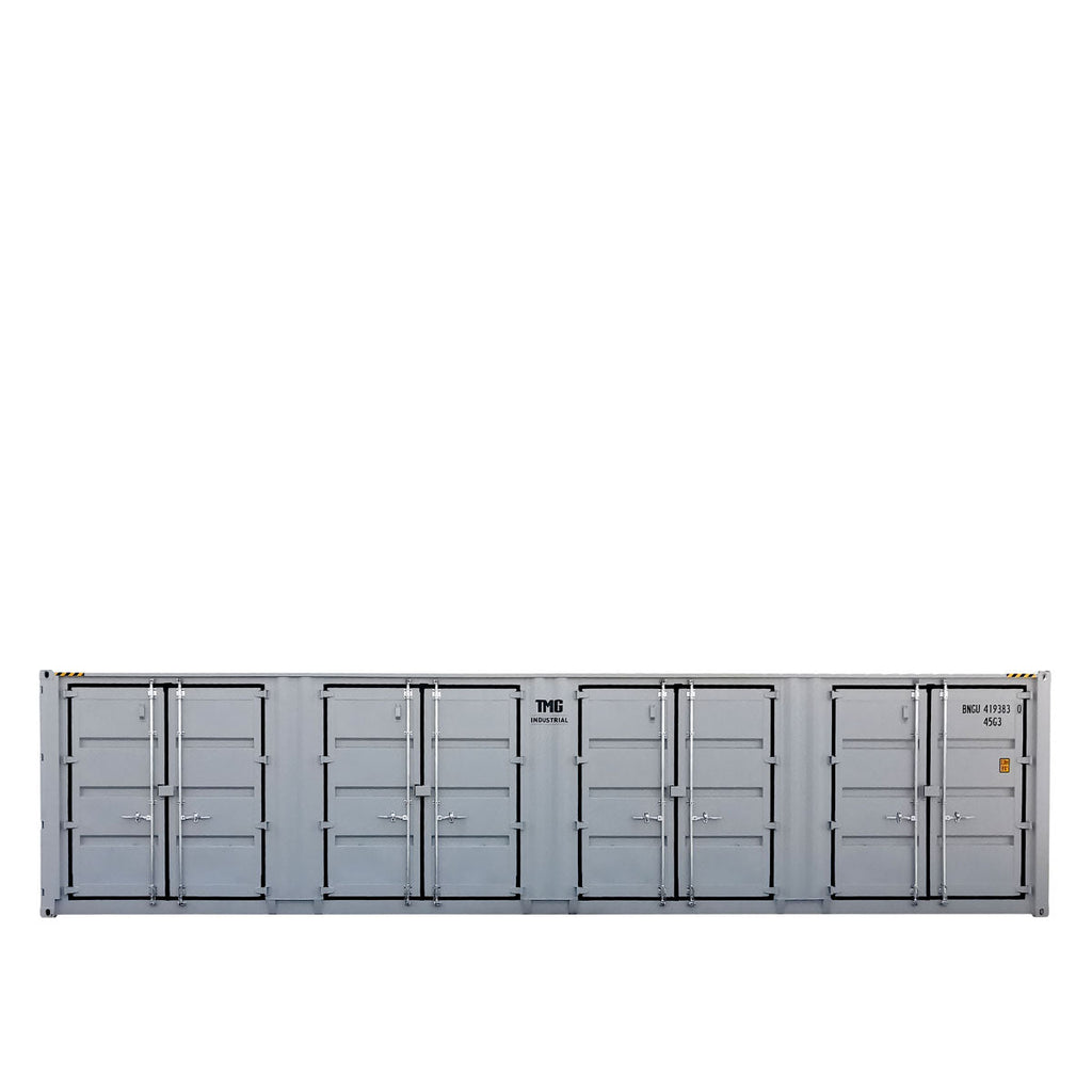 TMG Industrial 40' High Cube Side-Open Shipping Container, One Way Use, Security Lock Boxes, Ocean Sea Can Standards, TMG-SC40S