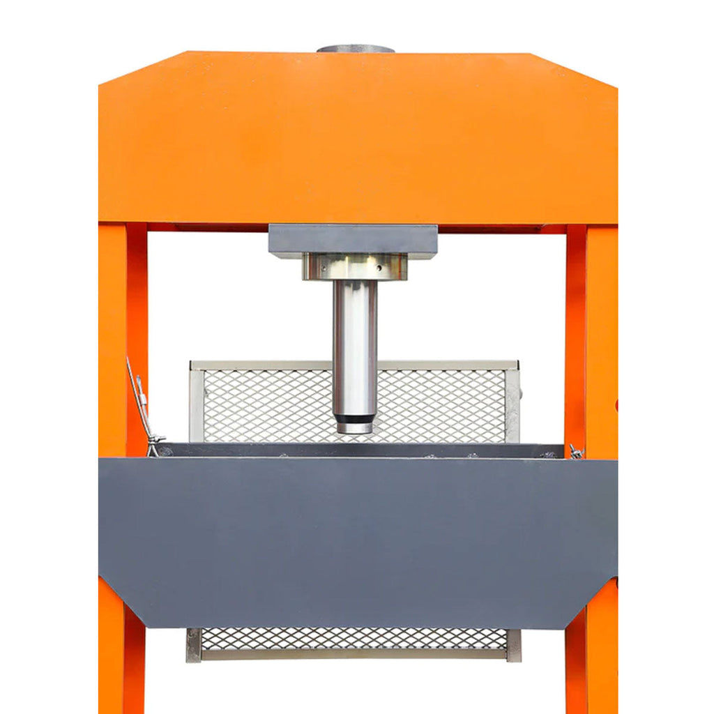 TMG Industrial 100-Ton Hydraulic Shop Press, Heavy-Duty H-Frame with Air & Manual Operation