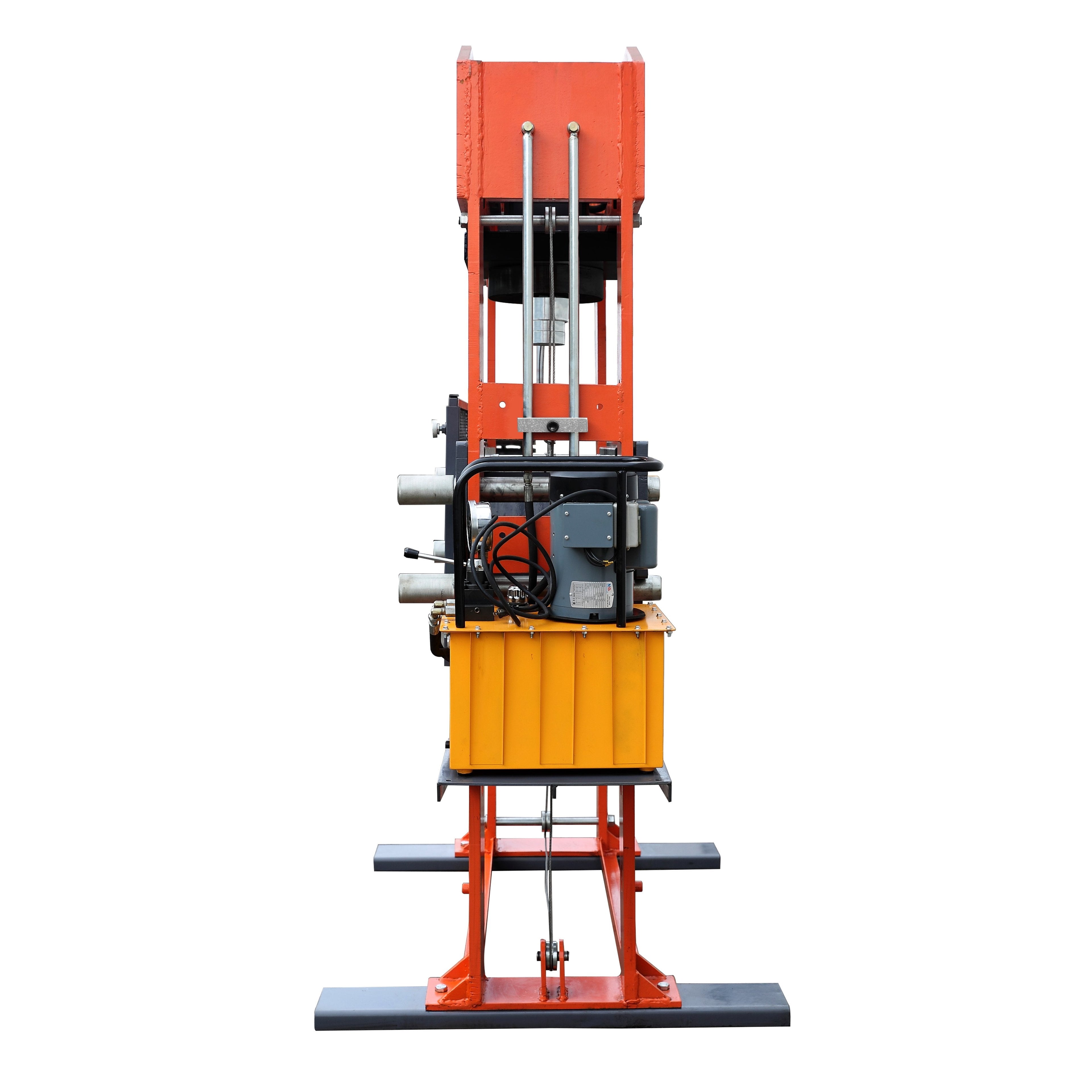 TMG Industrial 150 Ton Capacity Hydraulic Shop Press, Heavy Duty Pressing, Protective Grid Guard, Fully Welded H-Frame, Air & Manual Dual Operation, TMG-SP150