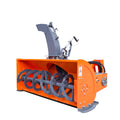 TMG Industrial 72” Skid Steer Snow Blower, 45-75 HP Loader Required, 24” Diameter Impeller, 360° Snow Chute, TMG-SSB72