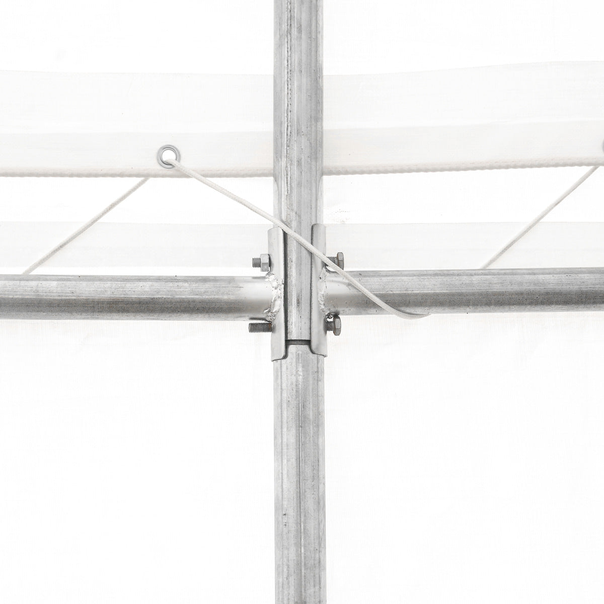 TMG Industrial 20' x 40' Straight Wall Peak Ceiling Storage Shelter with Heavy Duty 17 oz PVC Cover & Drive Through Door, TMG-ST2041V (Previously ST2040V)