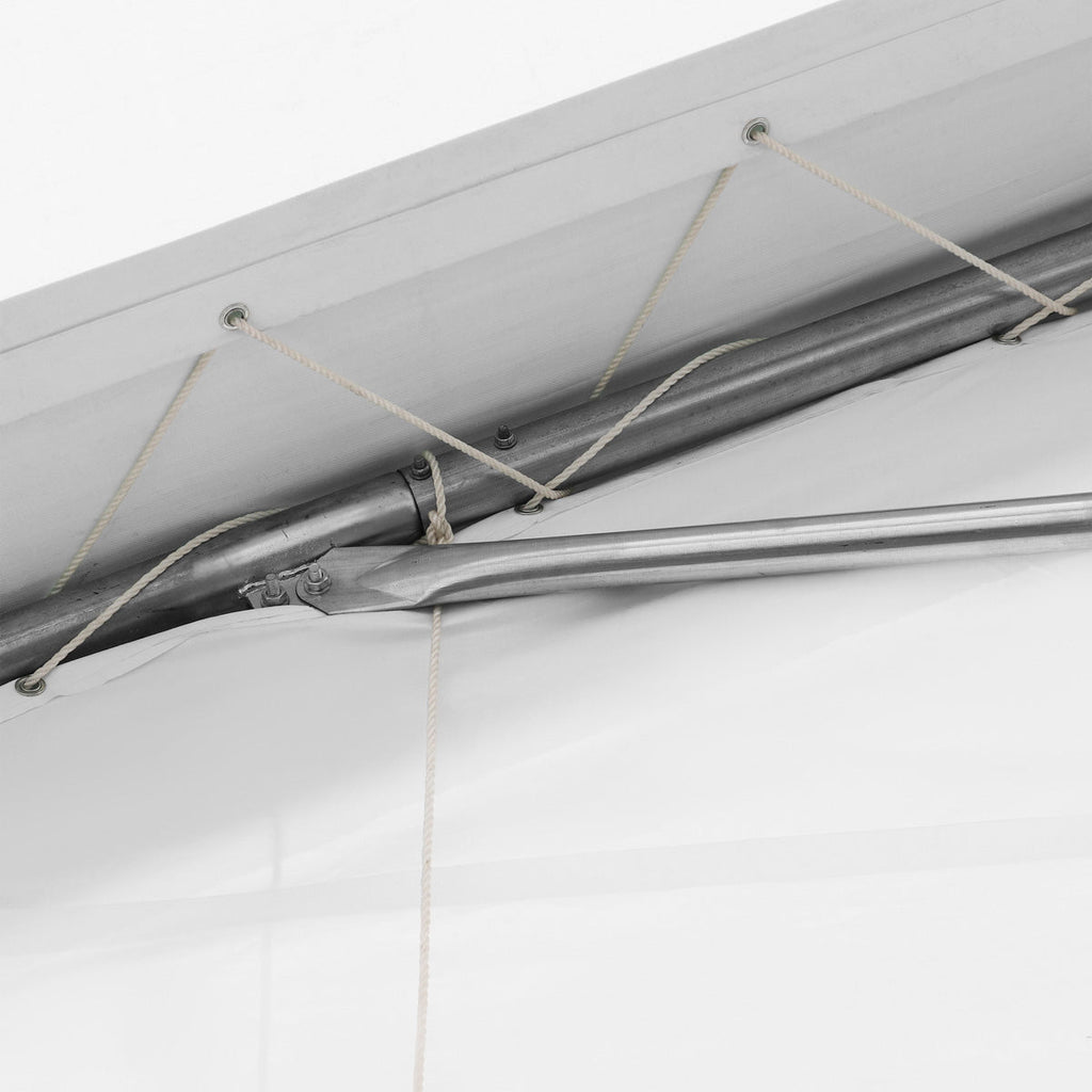 TMG Industrial 30' x 80' Peak Ceiling Storage Shelter with Heavy Duty 11 oz PE Cover & Drive Through Doors, TMG-ST3080E (Previously ST3080)