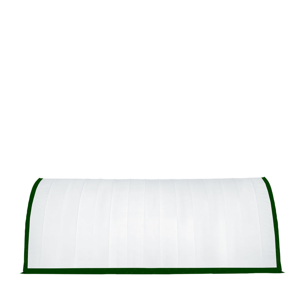 TMG-ST4061E 40' x 60' Peak Ceiling Storage Shelter, Single Truss, 11oz PE Cover, 13' W x 16' H Wide Open Door on Two End Walls