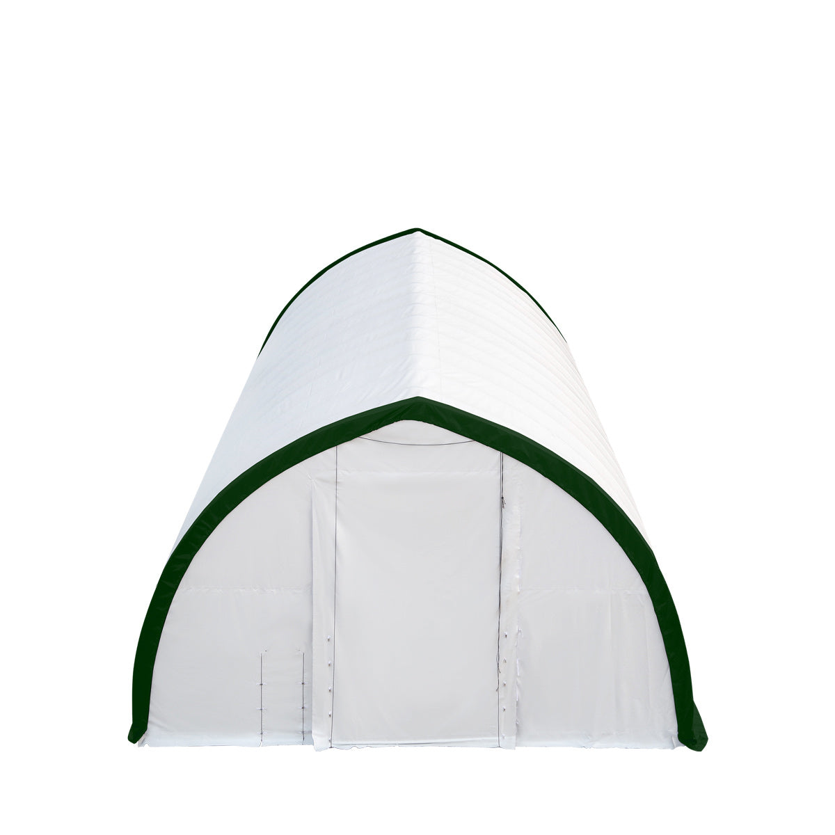 TMG-ST4061E 40' x 60' Peak Ceiling Storage Shelter, Single Truss, 11oz PE Cover, 13' W x 16' H Wide Open Door on Two End Walls