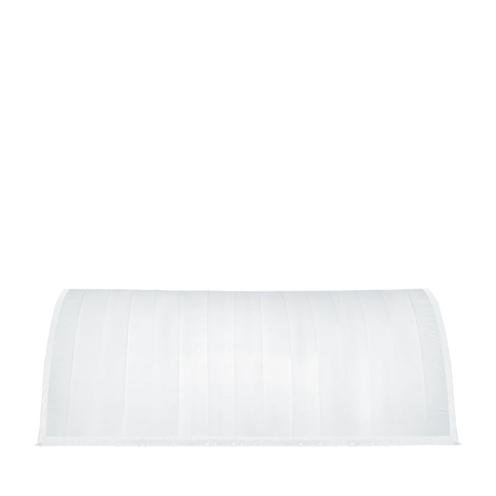 TMG-ST4061V 40' x 60' Peak Ceiling Storage Shelter, Single Truss, 17oz Commercial Grade PVC Cover, 13' W x 16' H Wide Open Door on Two End Walls