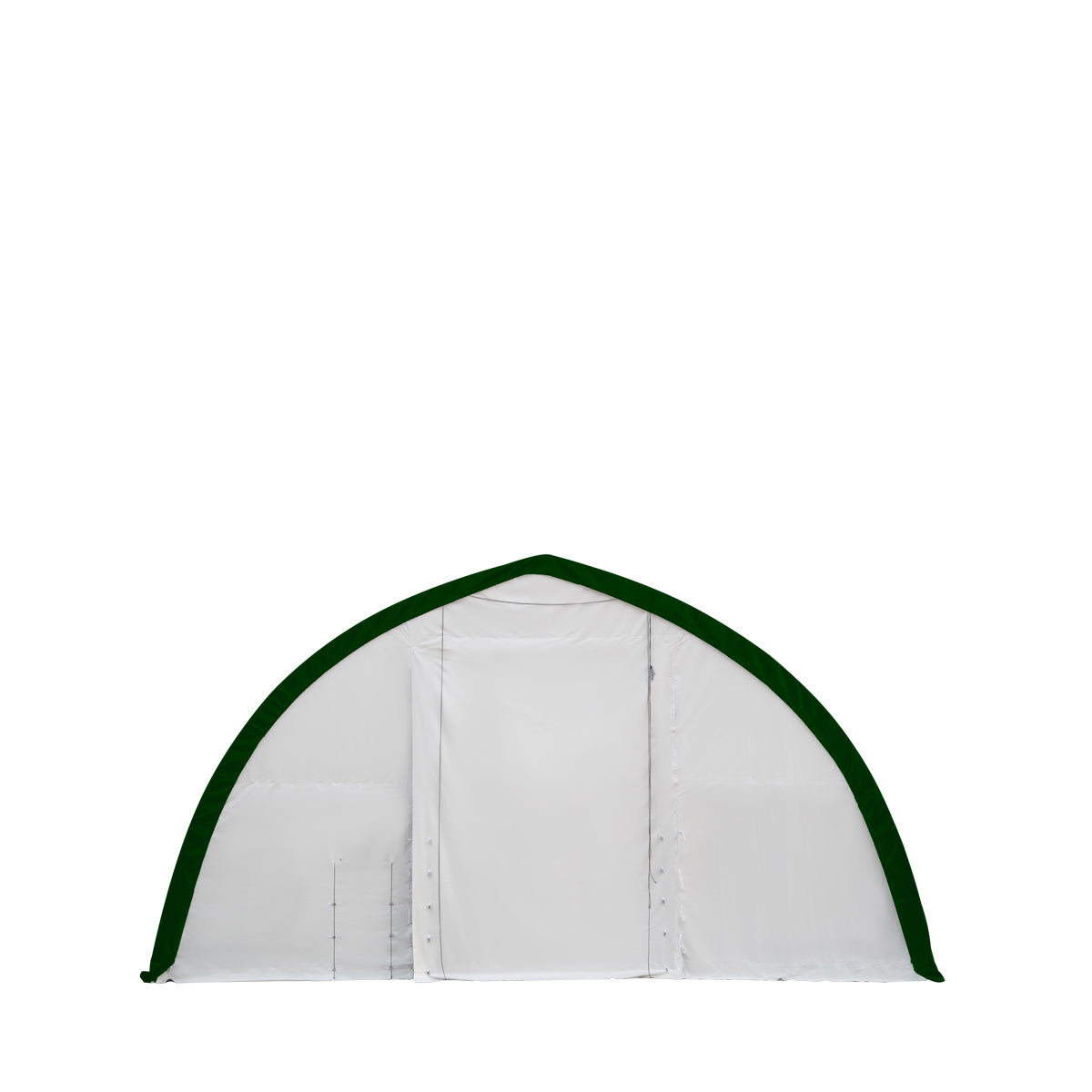TMG-ST4081E 40' x 80' Peak Ceiling Storage Shelter, Single Truss, 11oz PE Cover, 13' W x 16' H Wide Open Door on Two End Walls