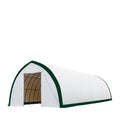 TMG-ST4081E 40' x 80' Peak Ceiling Storage Shelter, Single Truss, 11oz PE Cover, 13' W x 16' H Wide Open Door on Two End Walls