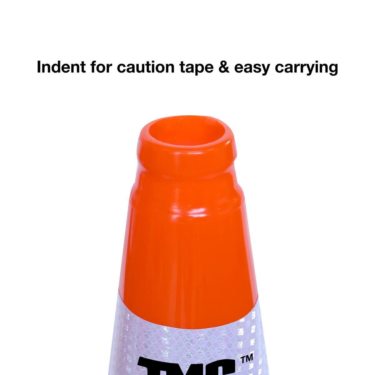 TMG Industrial 29” PVC Reflective Traffic Cones, 252 Cones, 14” Square Base, Hot & Cold Weather, High-Intensity Reflective Bands, TMG-TC29