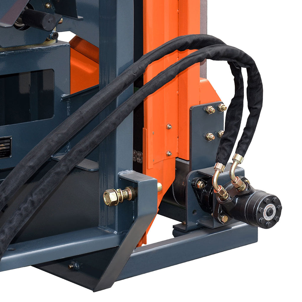 TMG Industrial 3-Point Hitch Firewood Branch Logger & 45° Adjustable Belt Conveyor, 20-60 HP Tractor, PTO Driveline Shaft Included, TMG-TFL42