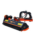 TMG Industrial 60” Offset Ditch Bank Flail Mower with 90° Tilt, 3-Point Hitch, 30-60 HP Tractor, PTO Drive Shaft, TMG-TFMO60