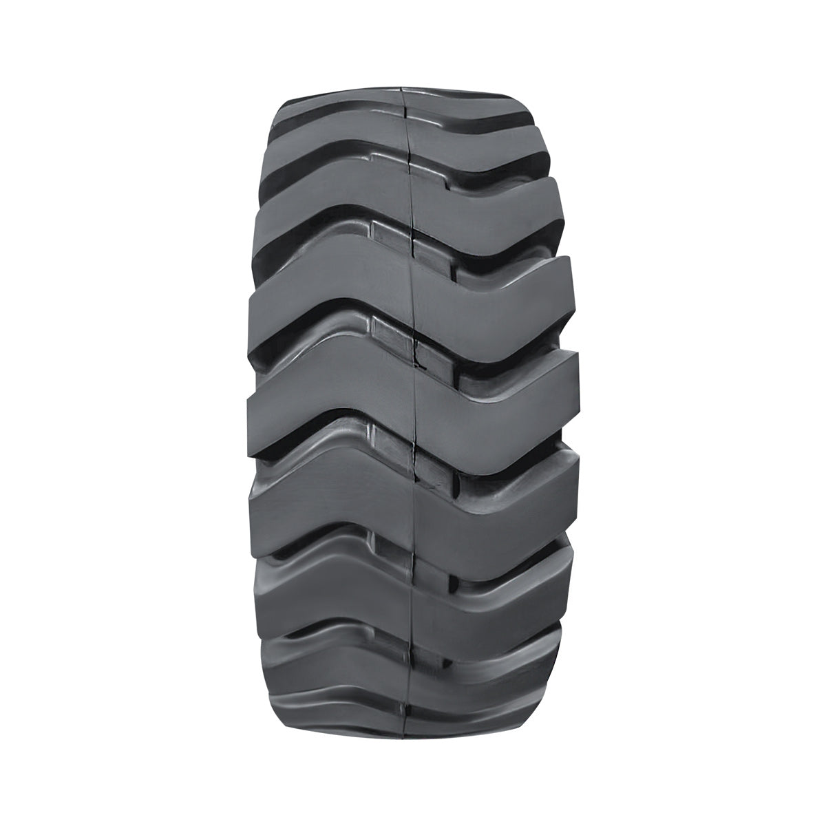 TMG Industrial 29-½” X 25” 28PR Wheel Loader Tire (E3/L3), Pneumatic Tubeless Design, 74” Outer Diameter, Wide Pattern Block Design, TMG-TR295