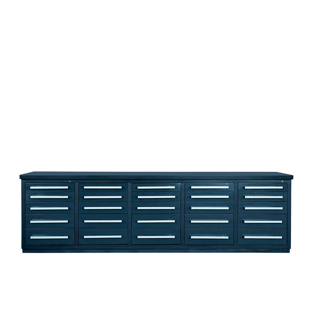 TMG-WB25D 10' 25-Drawer Workbench with Keyed Alike Locks