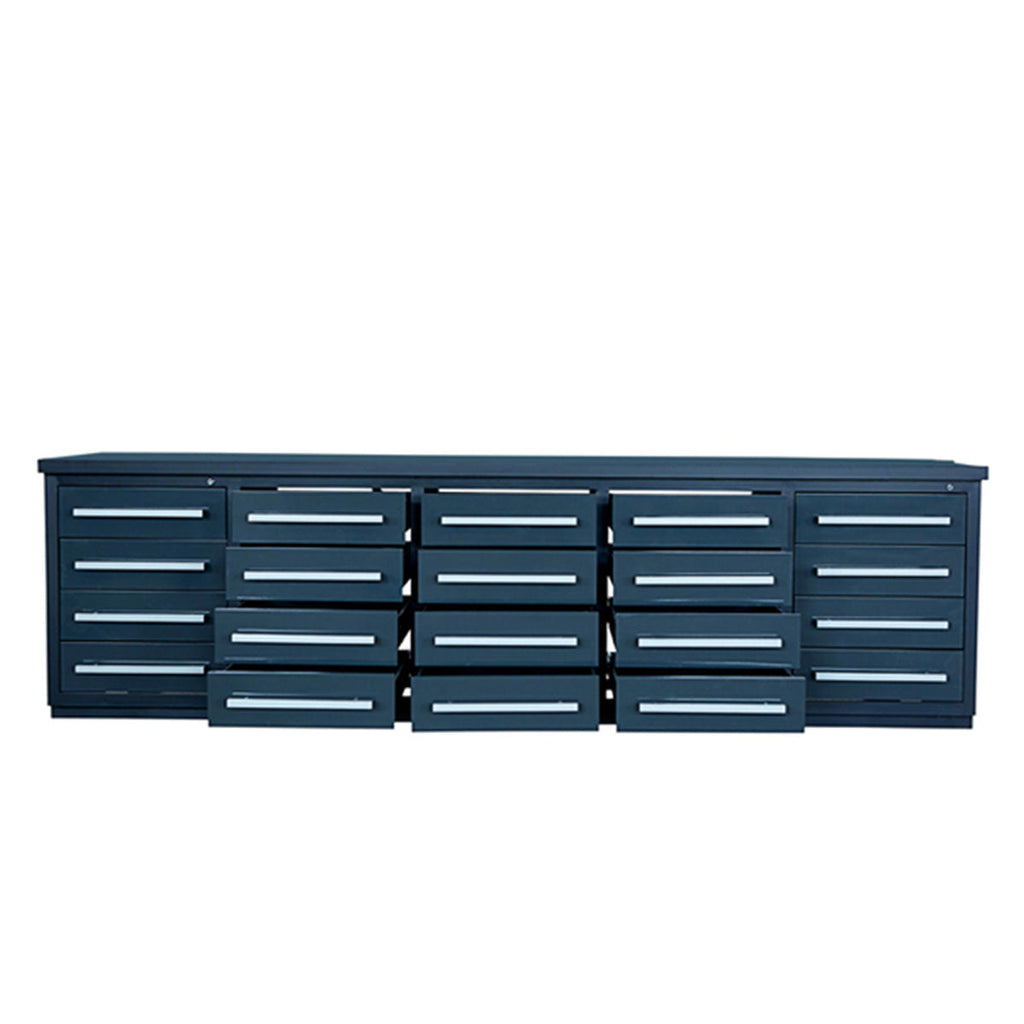 TMG-WB20D 10' 20-Drawer Workbench with Keyed Alike Locks