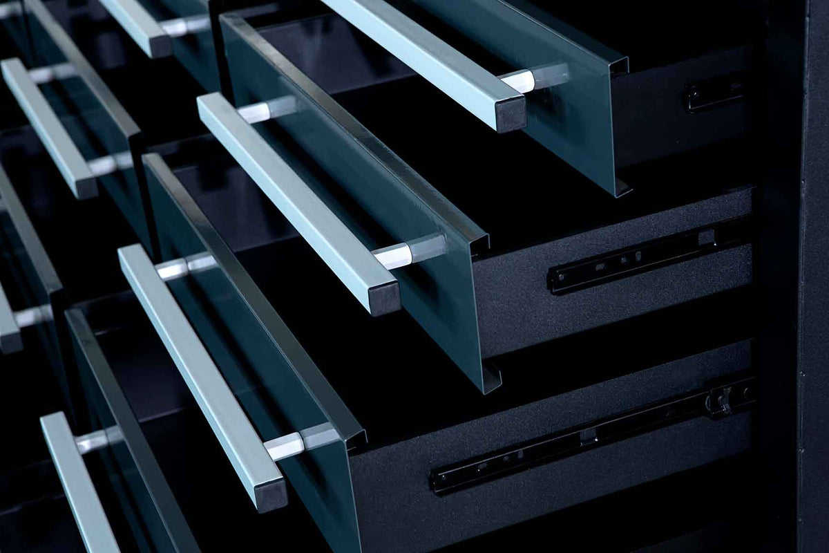 TMG-WB25D 10' 25-Drawer Workbench with Keyed Alike Locks