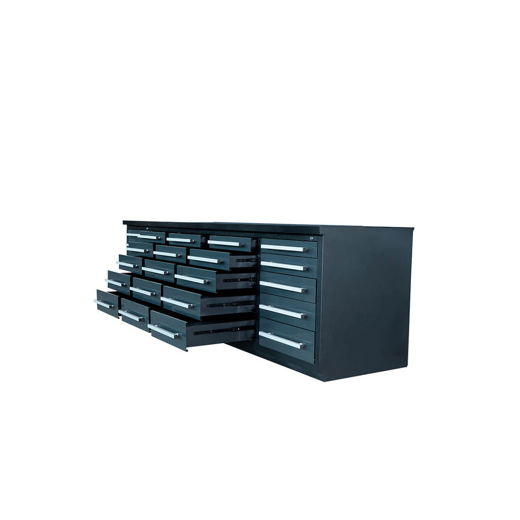 TMG-WB25D 10' 25-Drawer Workbench with Keyed Alike Locks