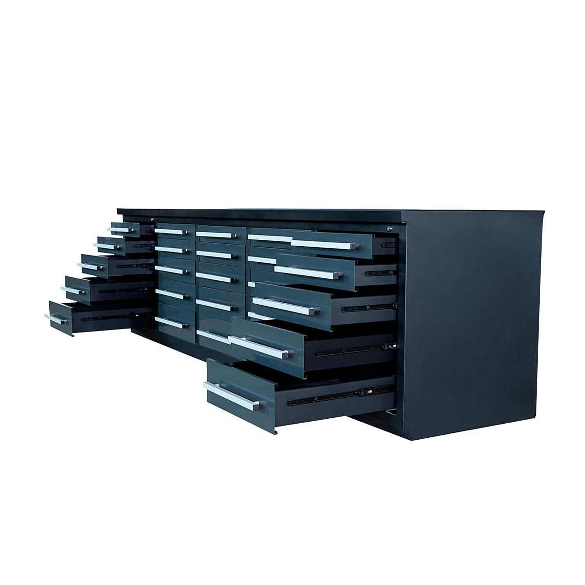 TMG-WB25D 10' 25-Drawer Workbench with Keyed Alike Locks