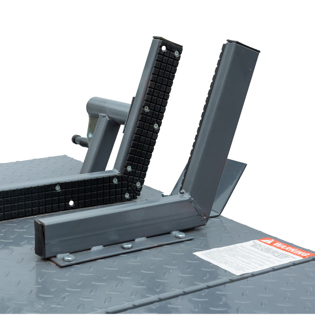 TMG Industrial 1500-lb Portable Motorcycle/ATV Scissor Lift, 48” Work Platform, Side Extensions, Front Vise Grip, TMG-1500PML