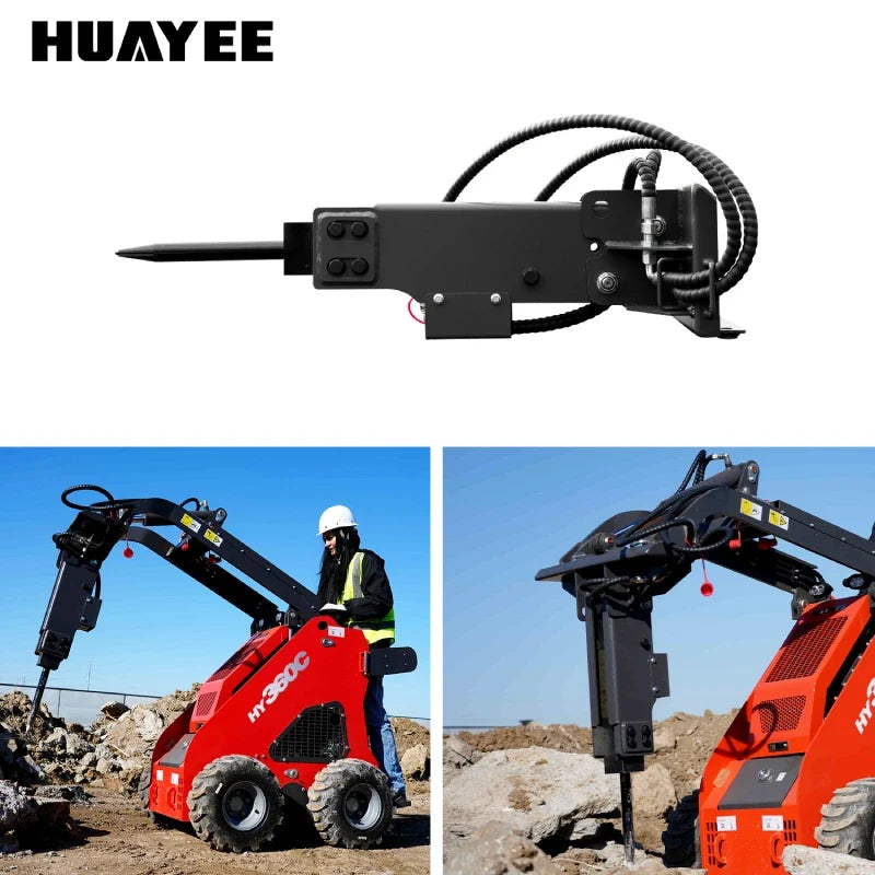 HUAYEE HYS10 | 3500mm Breaker Attachment for Mini Skid Steer Loaders