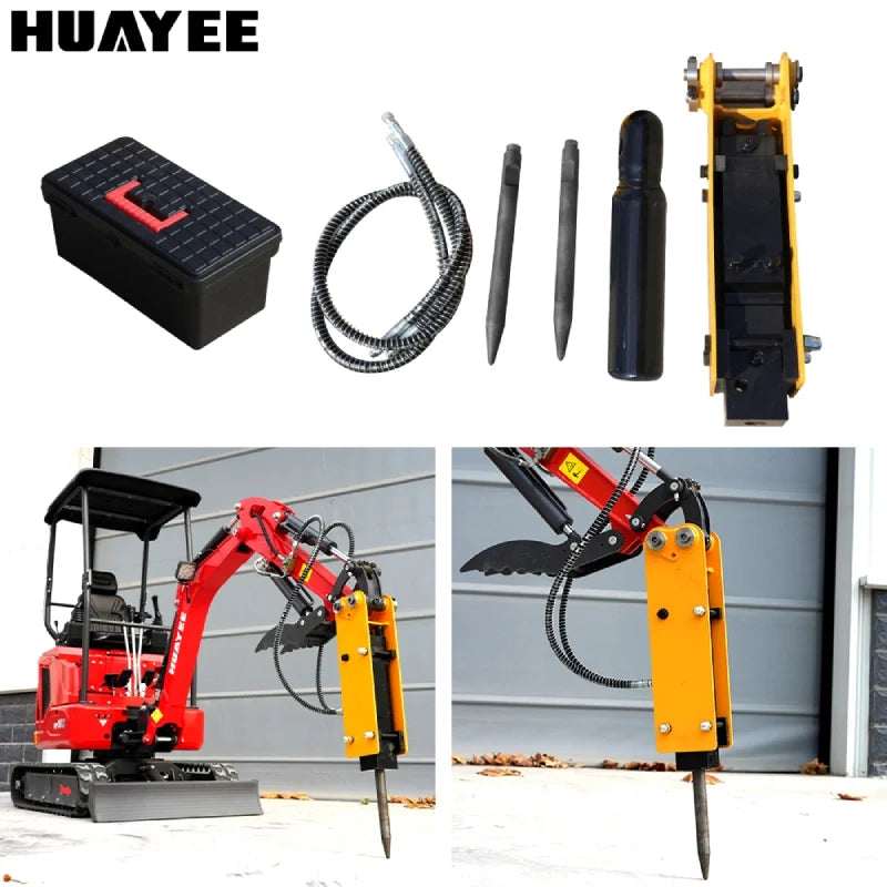 HUAYEE HYE03 | Hydraulic Hammer for 1-1.8 Ton Mini Excavators