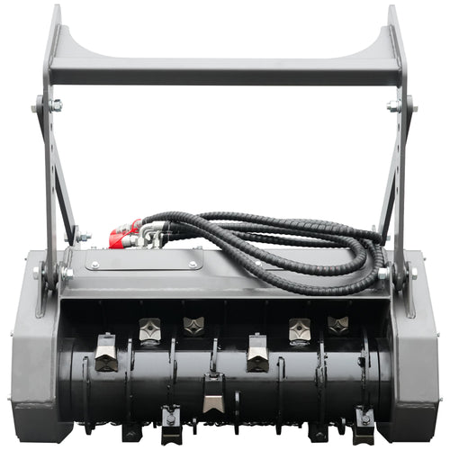 HUAYEE HYS18 | 40" Mini Skid Steer Drum Forestry Mulcher Attachment for HY480C/HY480D