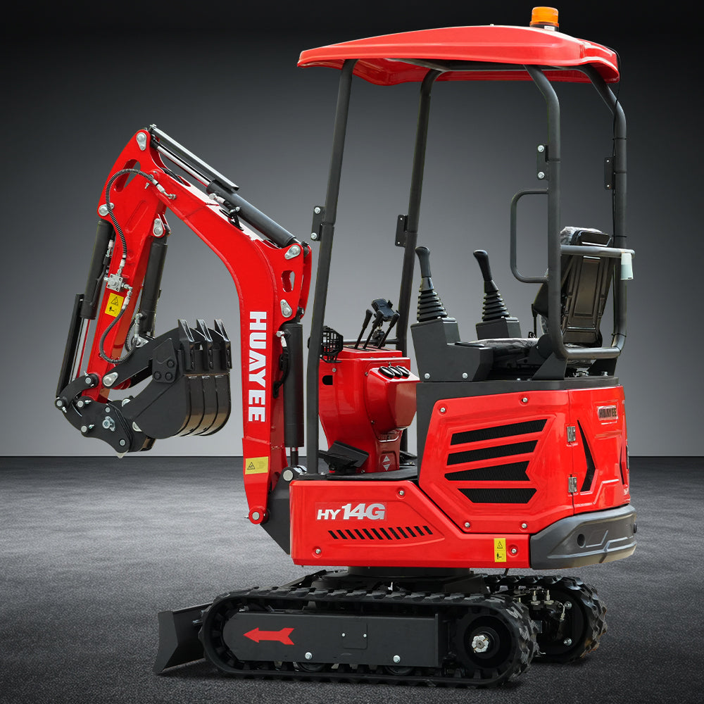 HUAYEE HY14G | Mini Excavator with Kubota Engine & Advanced Hydraulics
