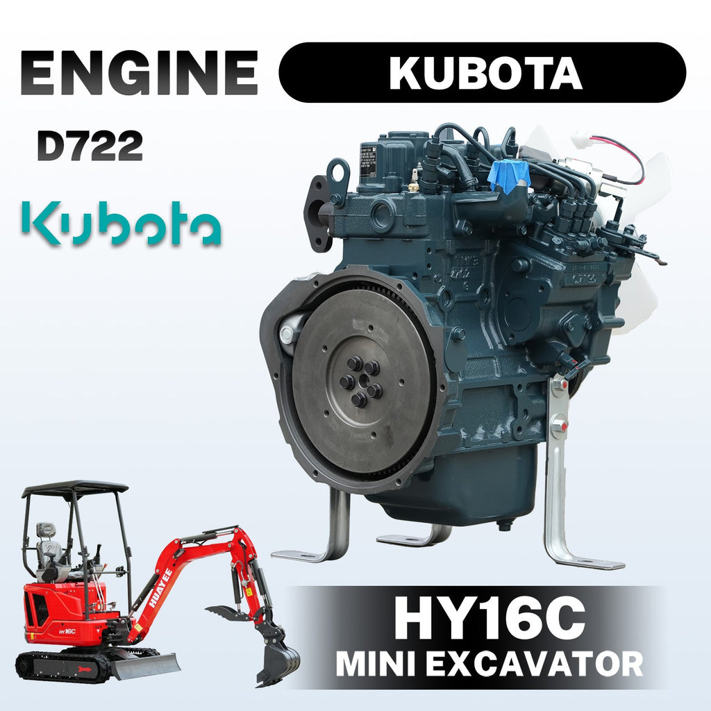 HUAYEE HY16C | Mini Excavator with 14HP Kubota Engine & Hydraulic Thumb | HUAYEE HY16C