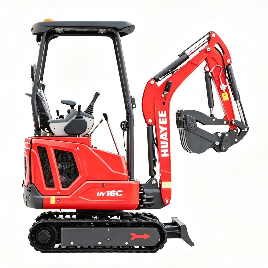 HUAYEE HY16C | Mini Excavator with 14HP Kubota Engine & Hydraulic Thumb | HUAYEE HY16C