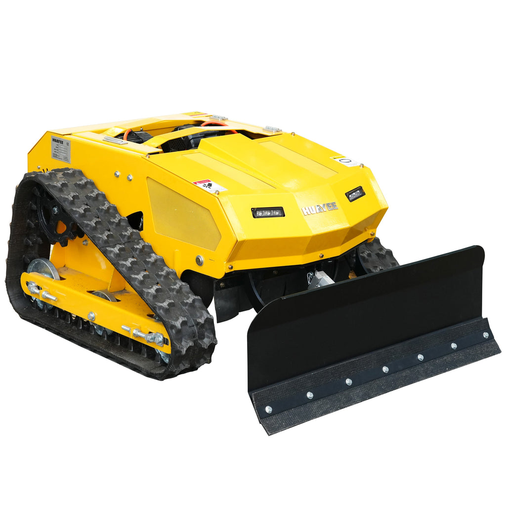 HUAYEE MHY55 Remote Control Tracked Lawn Mower & MHY55-1 Dozer Blade Set | Crawler