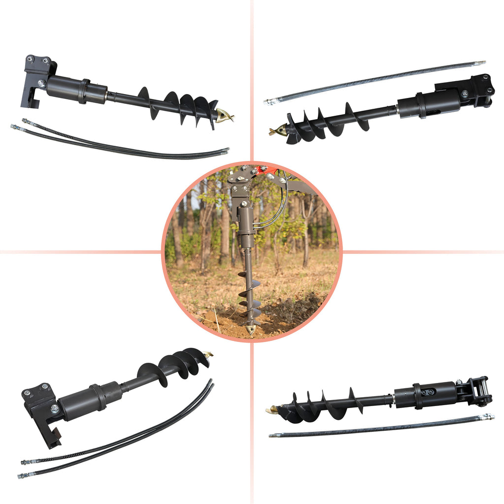 Mini Excavator Auger | 32x8" for 2 Ton Mini Excavators | HUAYEE HYE06