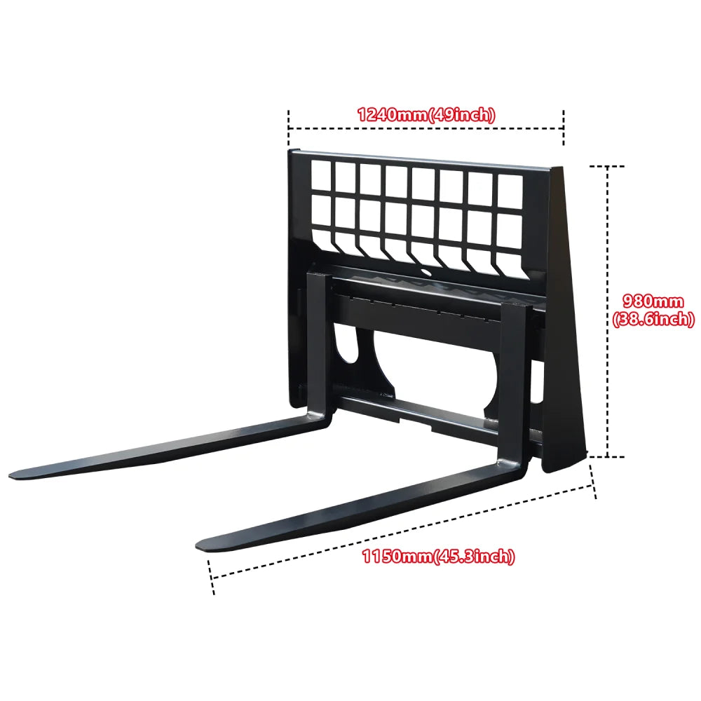 Fork Attachment Suits For HY1025C/HY1050C/HY1065C Mini Skid Steer Loader | HUAYEE HYL01