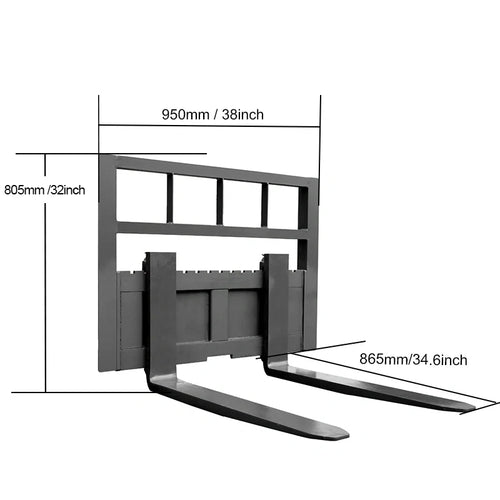Fork Attachment Suits For HY360c/HY480c Mini Skid Steer Loader | HYS01-1