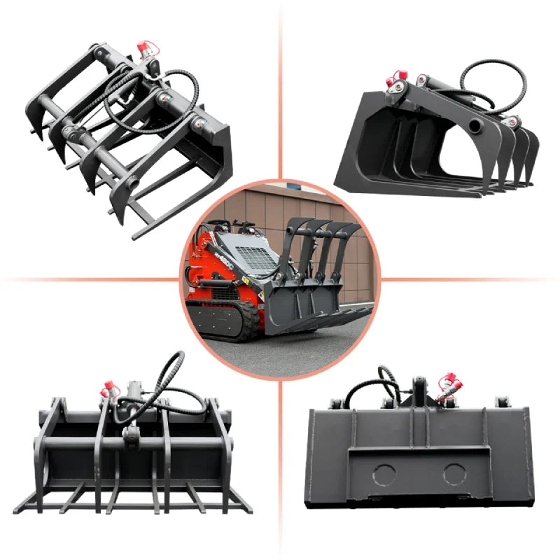 Log Grab Attachment for Mini Skid Steer Loaders | HUAYEE HYS04