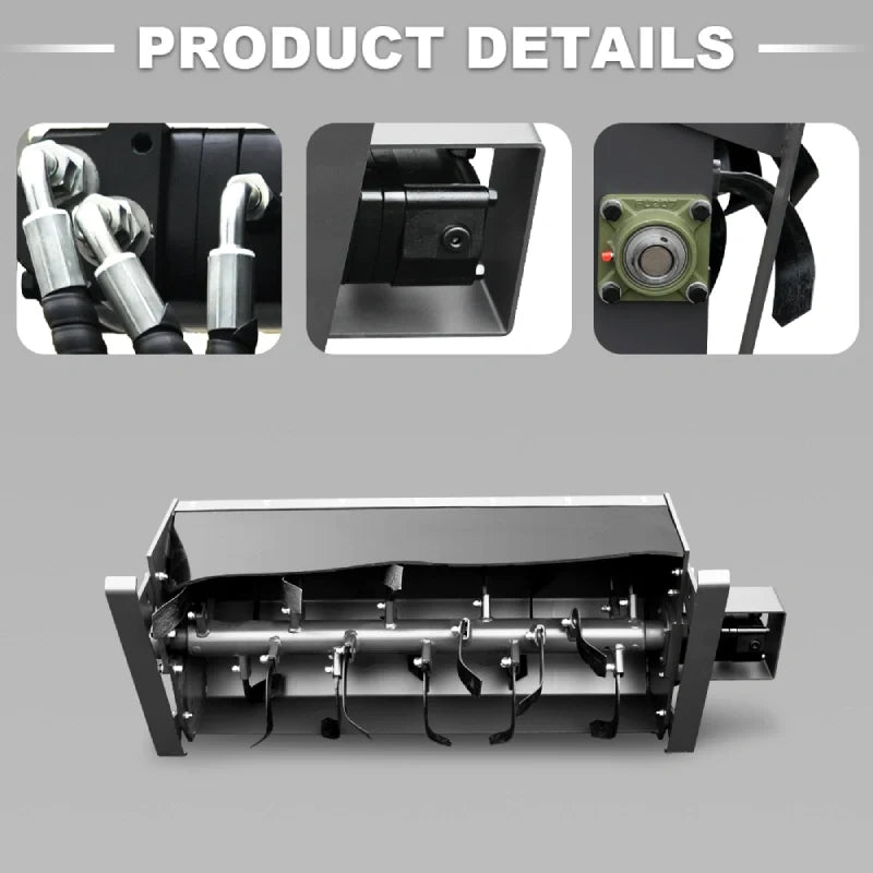 Rotary Plow Attachment for Mini Skid Steer Loaders | HUAYEE HYS13