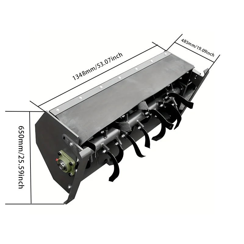 Rotary Plow Attachment for Mini Skid Steer Loaders | HUAYEE HYS13