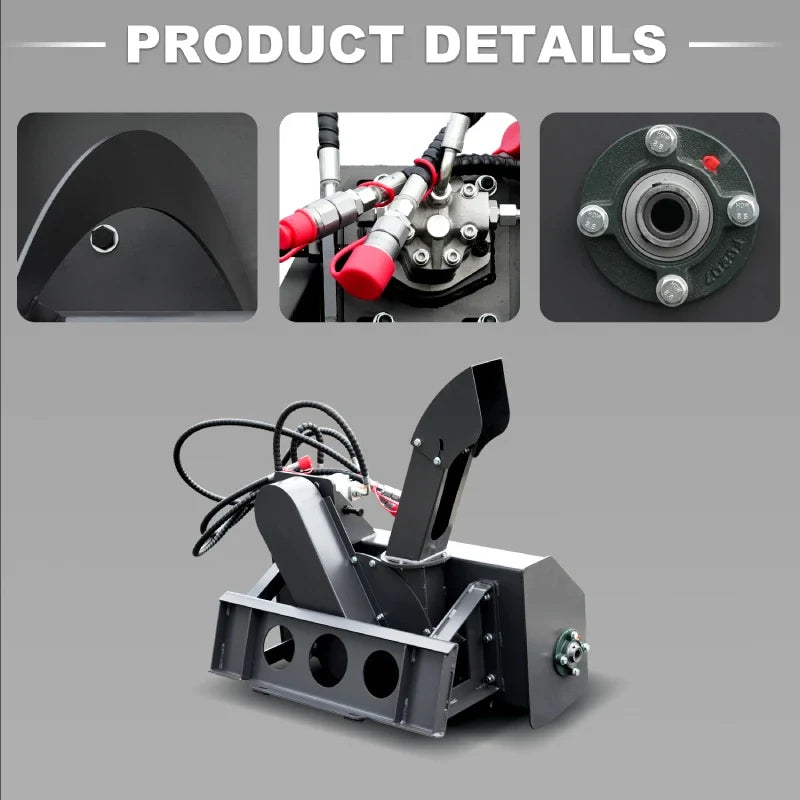 Snow Thrower Attachment for Mini Skid Steer Loaders | HUAYEE HYS07