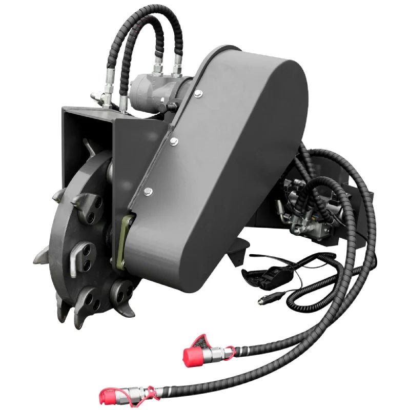 Swing Head Stump Crusher Attachment for Mini Skid Steer Loaders | HUAYEE HYS14