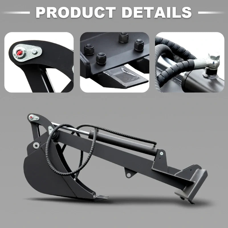 Straight Bucket Attachment for Mini Skid Steer Loaders | HUAYEE HYS06