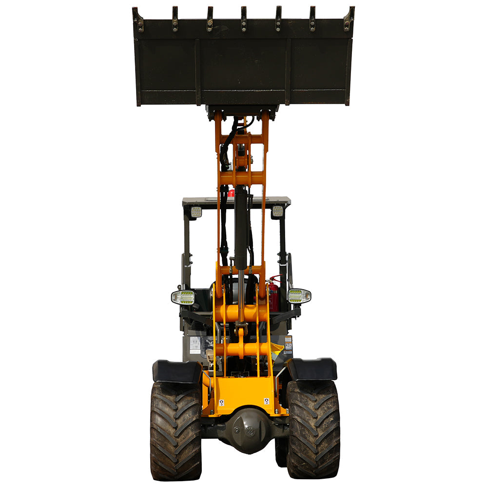 HUAYEE WHY1500 Mini Wheel Loader | Kubota D1703 Engine | 1200kg Lifting Capacity | EU Stage V & EPA Tier 4 Final