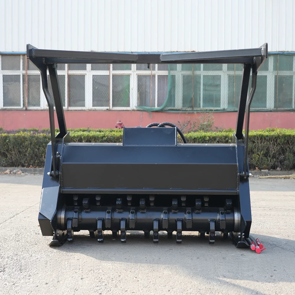 87 Inch Skid Steer Forestry Mulcher Attachment Suits HY1025C/HY1050C/HY1065C Mini Skid Steer Loaders | HUAYEE HYL08